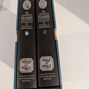 The Complete Peanuts 2 Book Box Set 1959-1962 Comic Strip Charles M. Schulz
